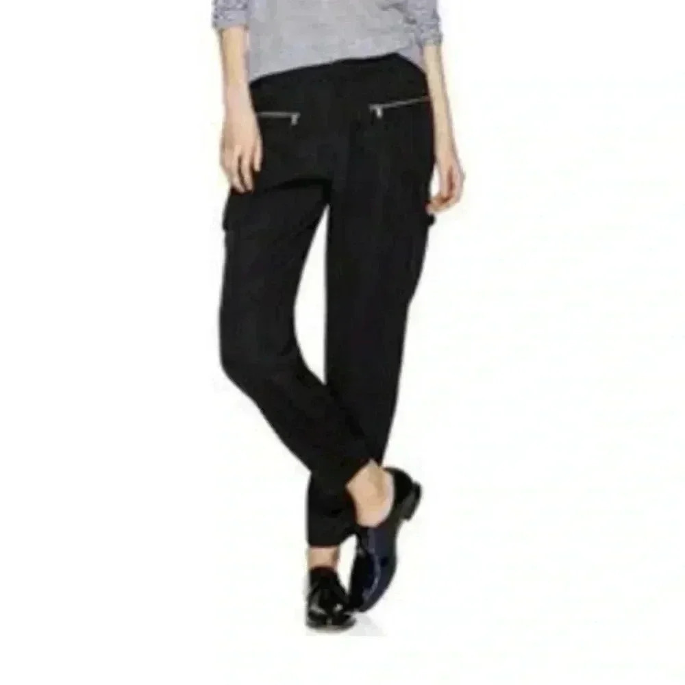 [XS]Babaton Raegan Lyocell Black Cargo Jogger  Pants